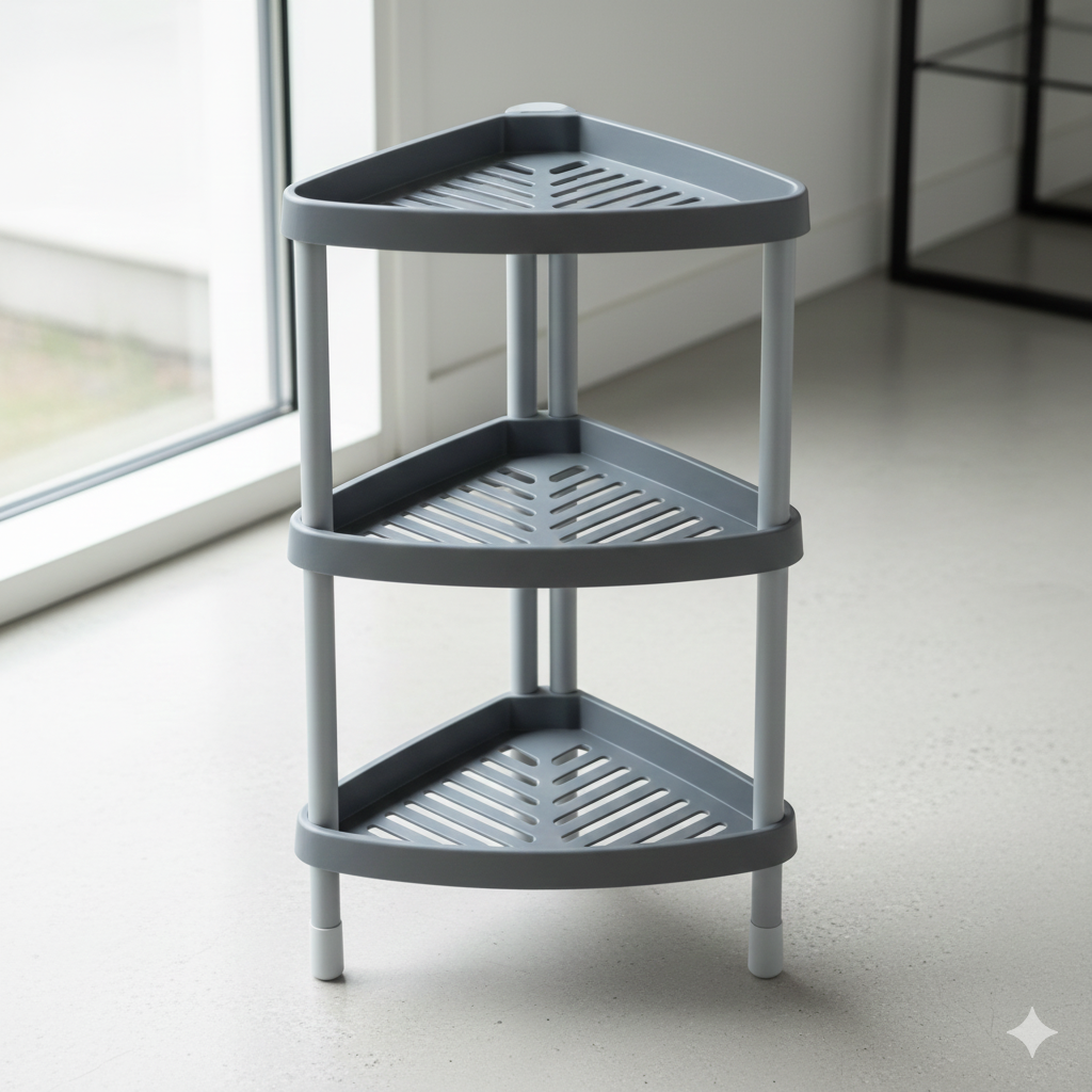Premium 2 and 3-Tier Multi-Purpose Corner Storage Rack