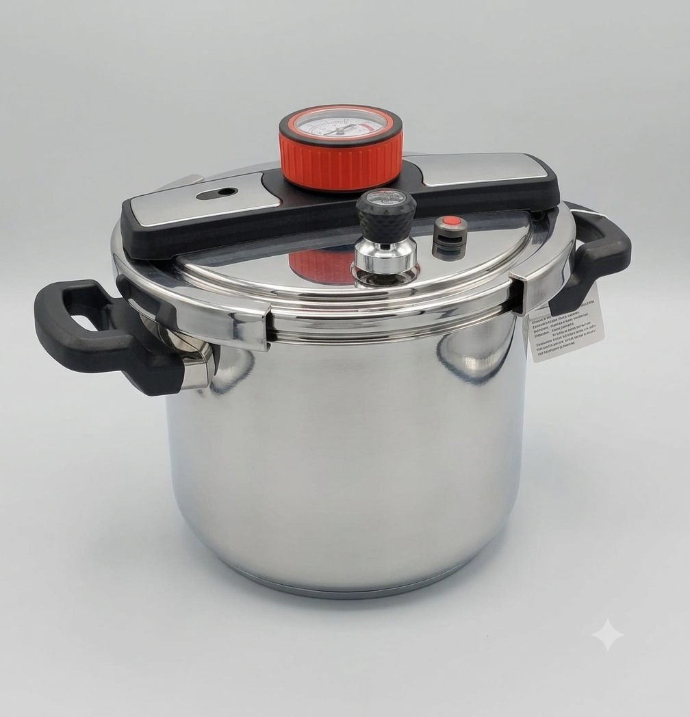 Premium Stainless Steel Clip-On Pressure Cooker