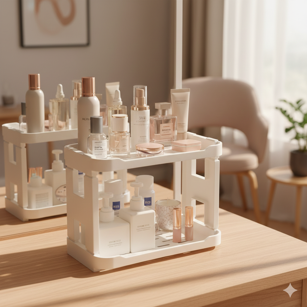 Multipurpose 2-Tier Stackable Storage Rack