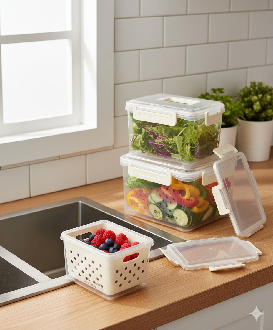 3-Piece Modular Fresh Produce Storage