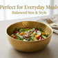Premium Hammered Gold Serving Bowl