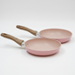 Premium Pink Granite Non-Stick Frying Pan