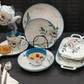 Floral Ceramic Dinnerware – Elegant Dining
