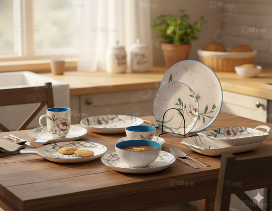 Floral Ceramic Dinnerware – Elegant Dining