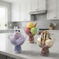 Charming Floral Double Wall Bowl for Ice Cream & Desserts