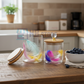 Elegant Feather Design Double Wall Jars