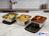 Stainless Steel Food Storage Containers with Airtight Lids – Stackable Set