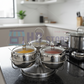 3PCS Rotating Stainless Steel Spice Organizer