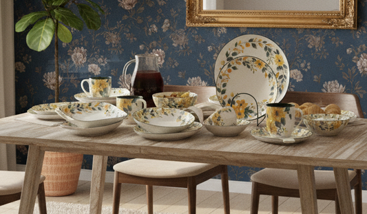 Floral Ceramic Dinnerware – Elegant Dining