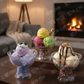 Charming Floral Double Wall Bowl for Ice Cream & Desserts