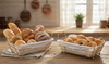 Golden Metal Bread Basket