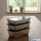 Stainless Steel Food Storage Containers with Airtight Lids – Stackable Set