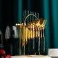 24pcs Marble Cutlery Set With Stand