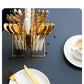 24pcs Marble Cutlery Set With Stand