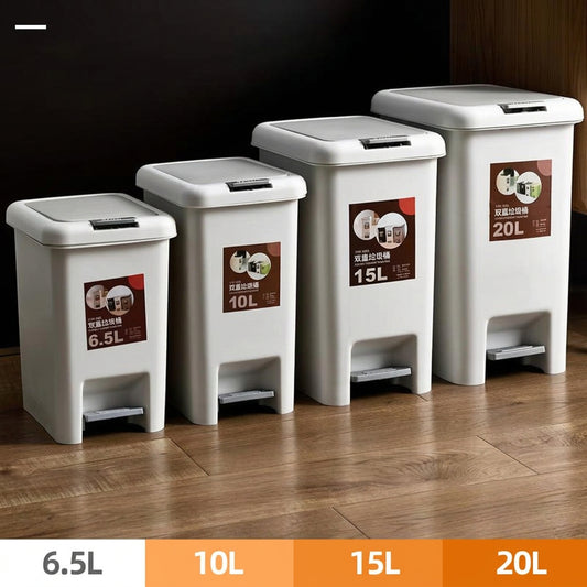 Multi-Size Plastic Foot Pedal Dustbin
