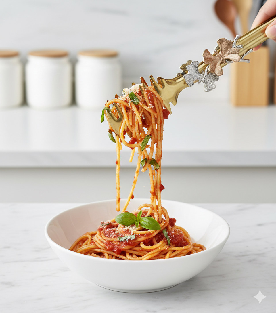Artisan Butterfly Series: Luxury Gold Serving Tongs