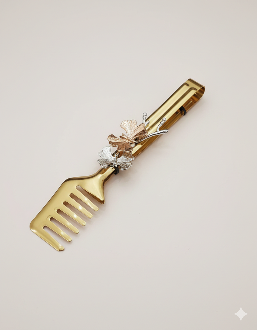 Artisan Butterfly Series: Luxury Gold Serving Tongs