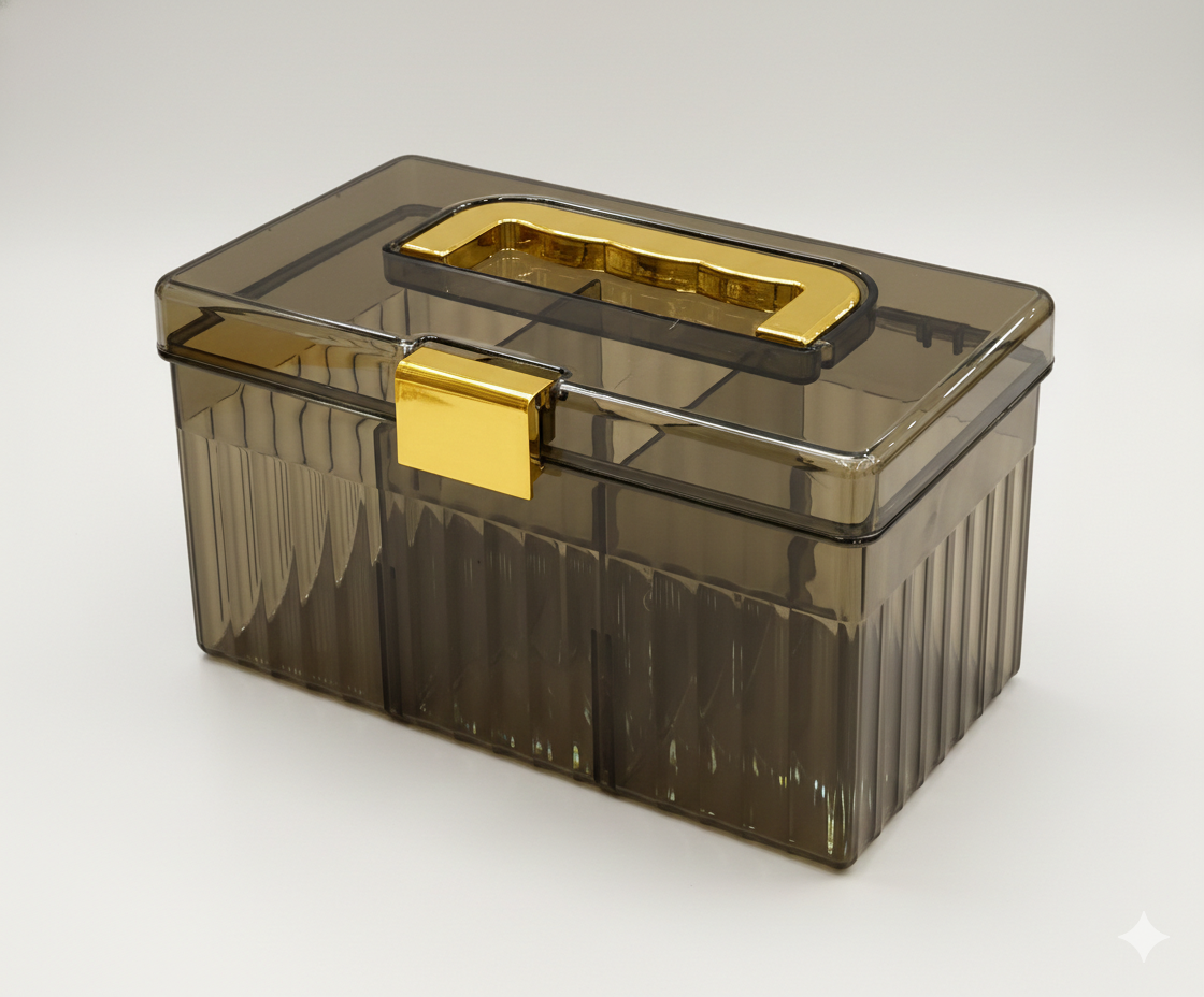 Multi-Compartment Acrylic Desktop Organizer