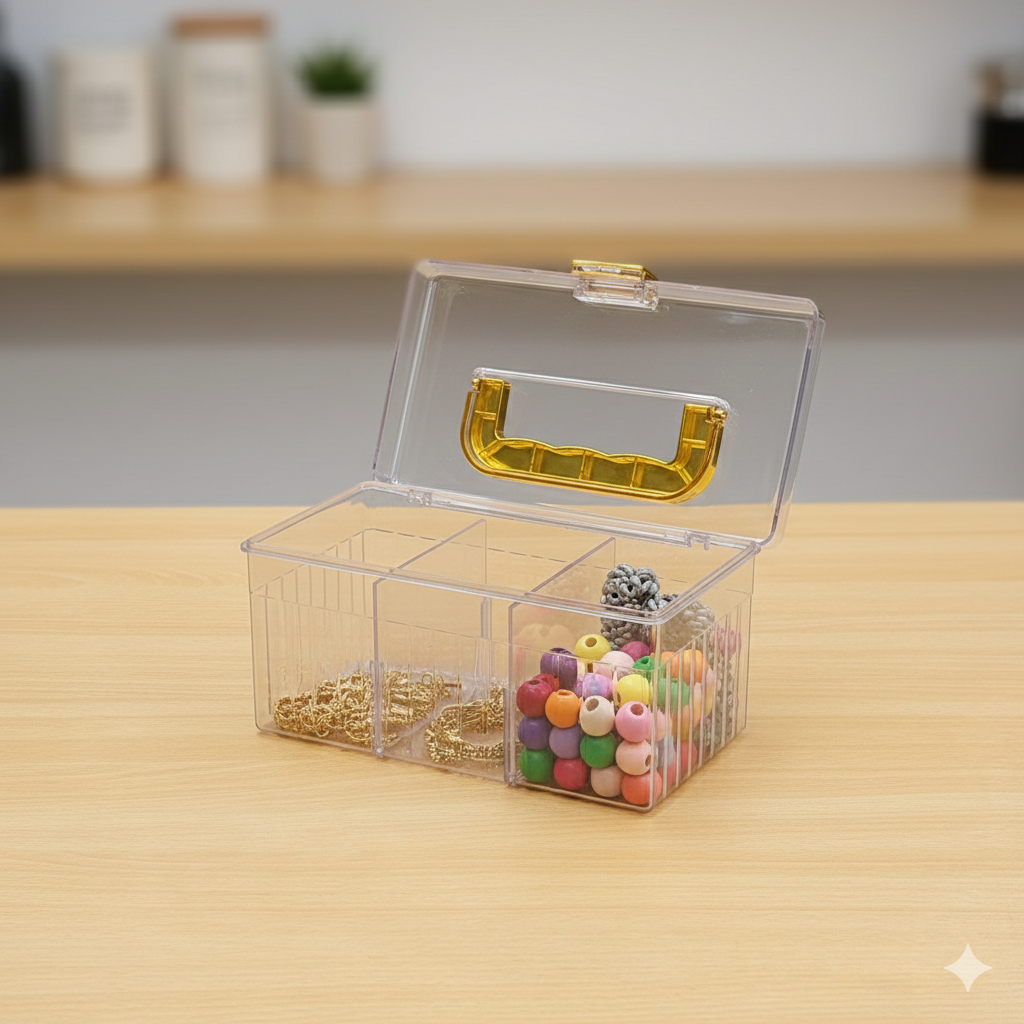 Multi-Compartment Acrylic Desktop Organizer