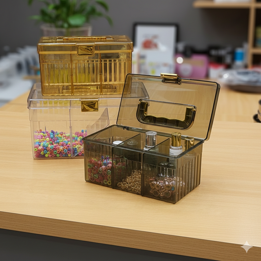 Multi-Compartment Acrylic Desktop Organizer