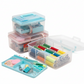 Professional Multi-Layer Sewing Kit with Transparent Storage Box