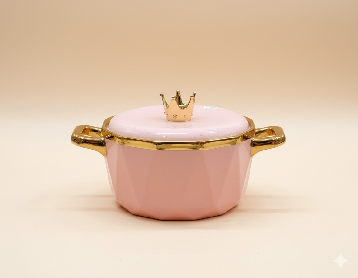 Crown Series Geometric Ceramic Serving Bowls