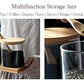 3Pcs Wooden & Glass Jar