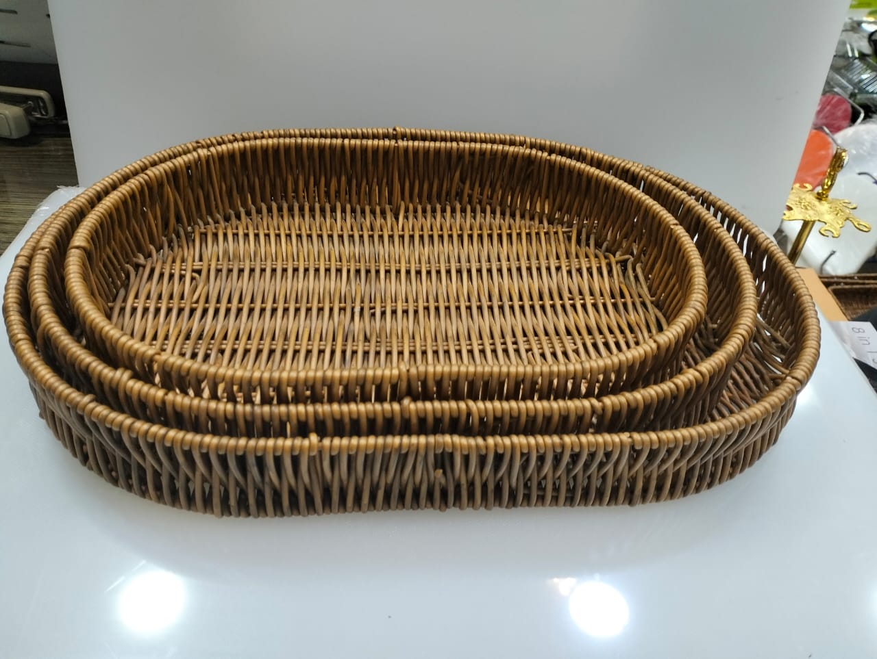 3pcs Basket Tray Set