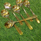 6pcs Golden Spoon Set