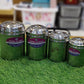 4Pcs Heavy Steel Jar Set