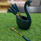 Ceramic Swan Spoon Set