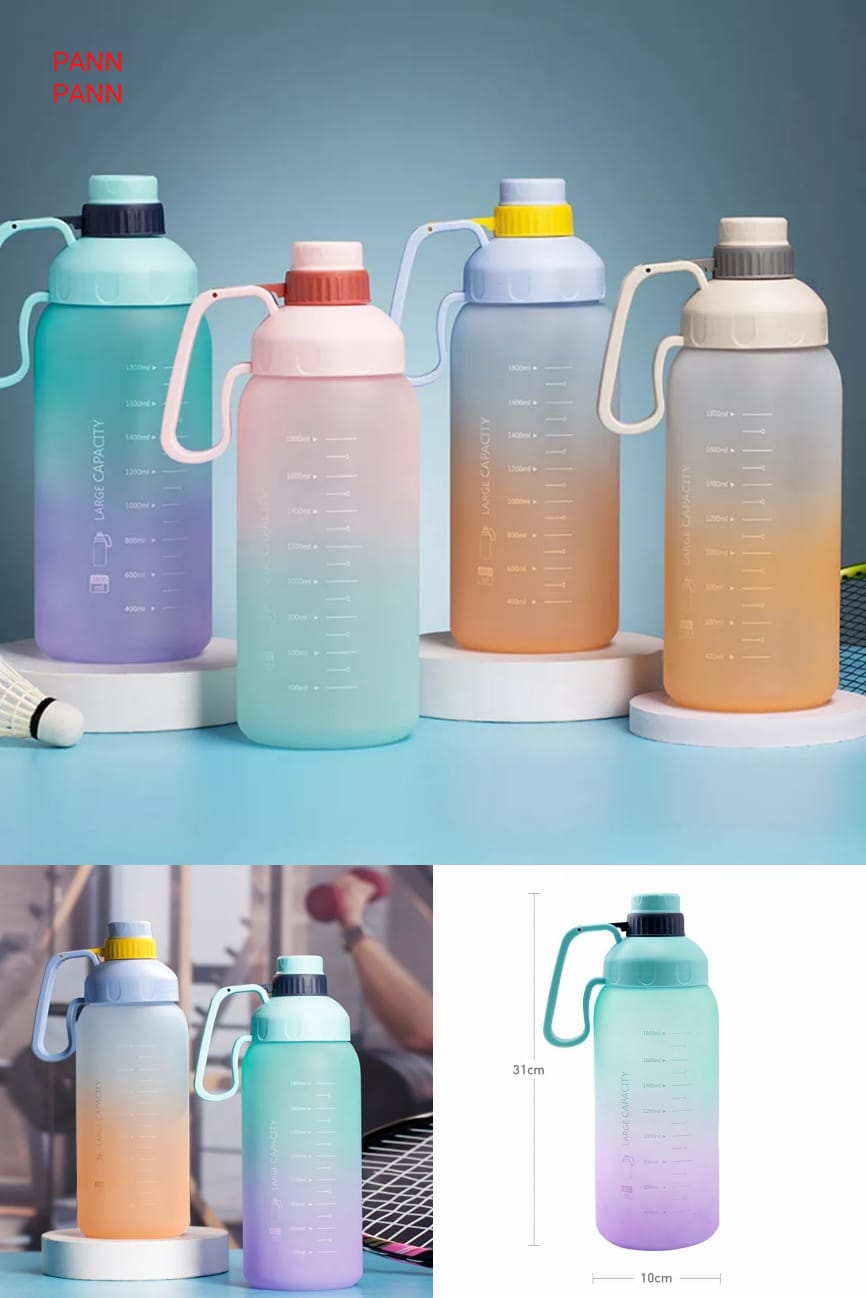 Large Multi Color Water Bottle