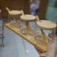 3Pcs Wooden & Glass Jar