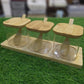 3Pcs Wooden & Glass Jar