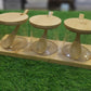 3Pcs Wooden & Glass Jar
