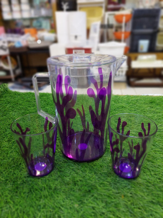 7Pcs Acrylic Jug Glass Set