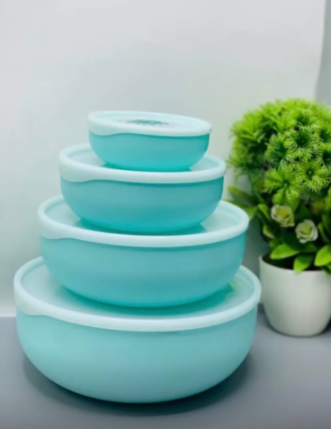 4Pcs Bowl Set With Lid