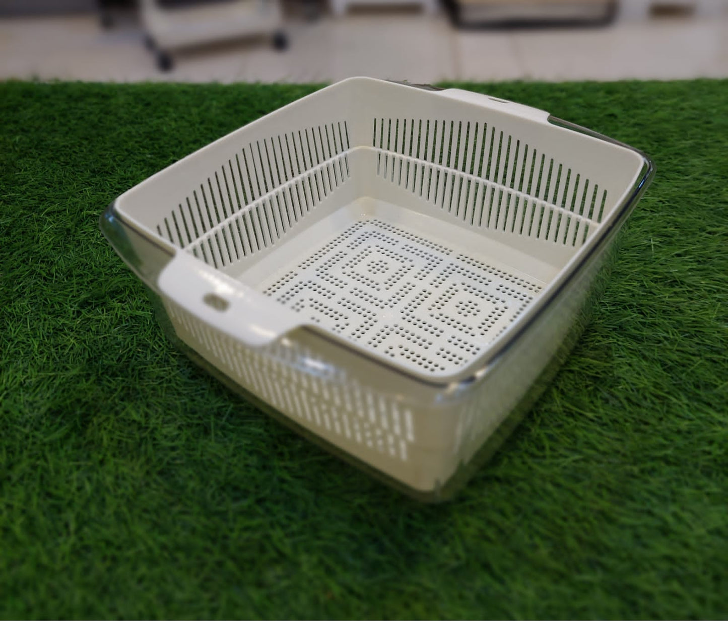 Double Layer Plastic Drain Basket