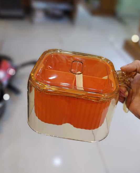 4 Portion Acrylic Plastic Spice Box