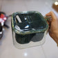 4 Portion Acrylic Plastic Spice Box