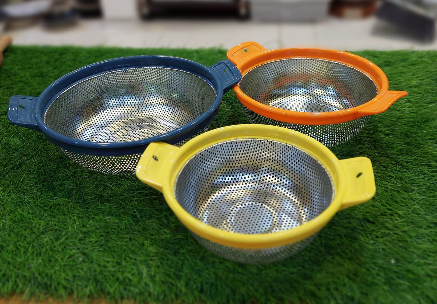 3Pcs Colorful Strainer Set