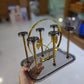 6 Hook Metal & Acrylic Glass Stand