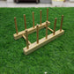 Wooden Lid Plate Tray Holder