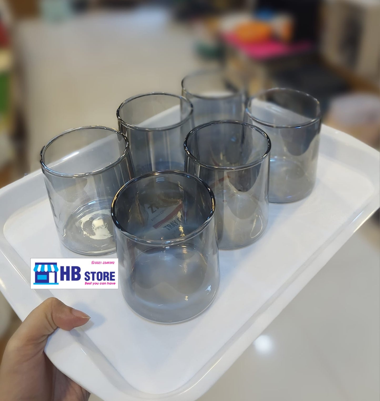 6Pcs Fancy Glass Set