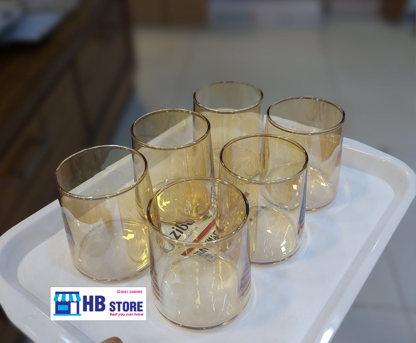 6Pcs Fancy Glass Set