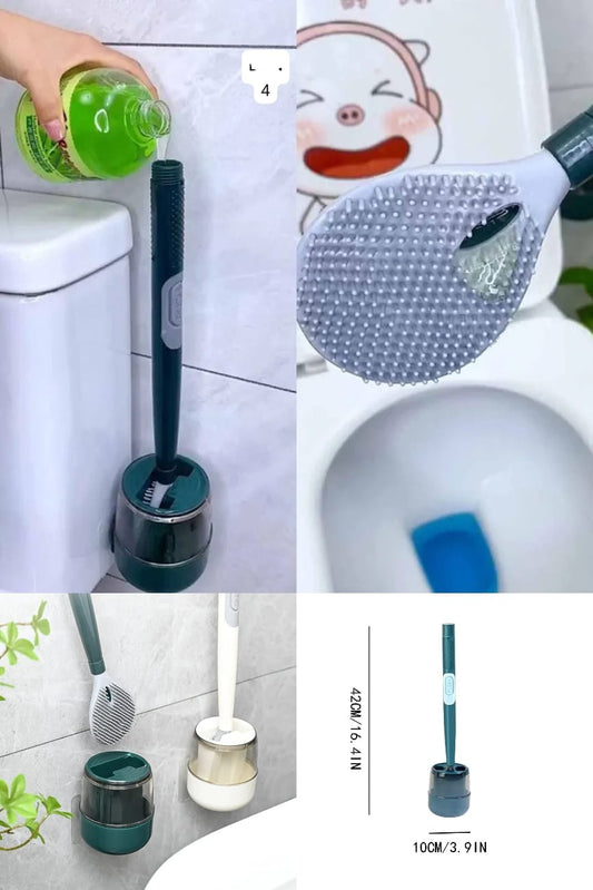 Silicon Washroom Brush With Holder Heavy Quality