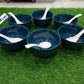 Ceramic 6pcs Soup Bowl & Spoon Set