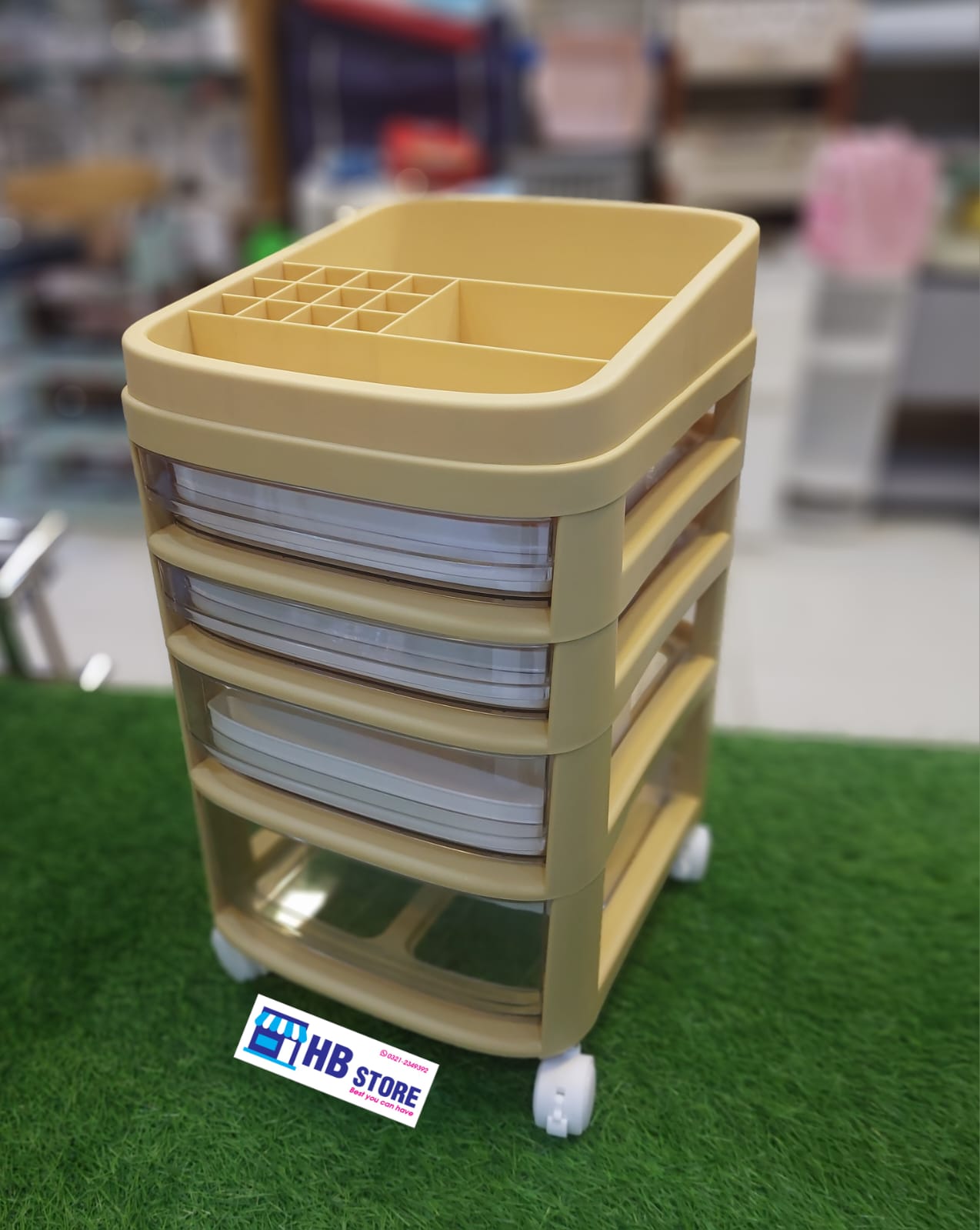 Cosmetic Jewelry Cabinet Trolley