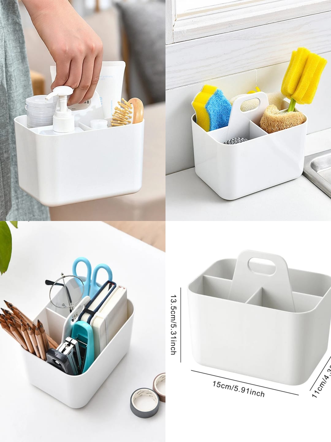 3 Portion Multipurpose Organizer Basket