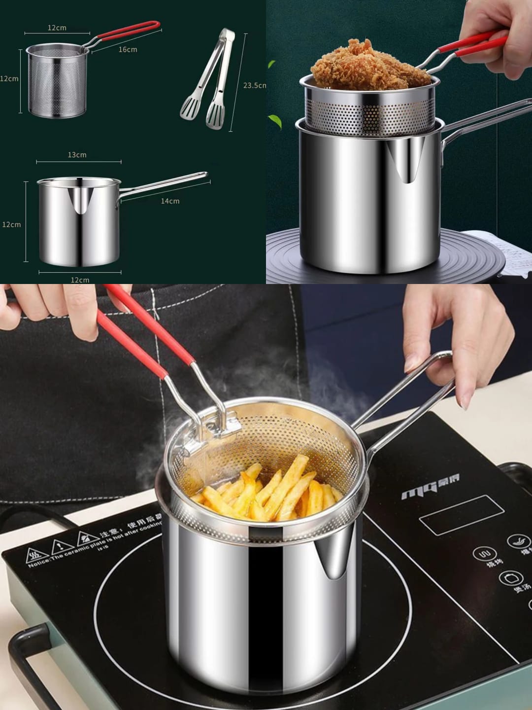 Stainless Steel Deep Frying Pot